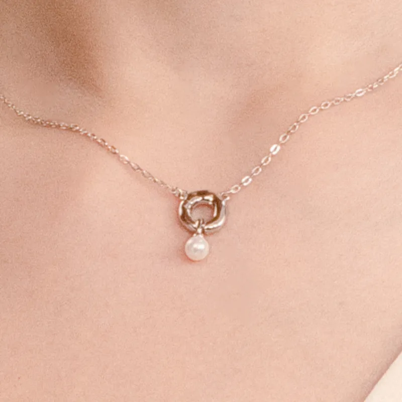 BABYBEI Shell Pearl Necklaces Women's-4