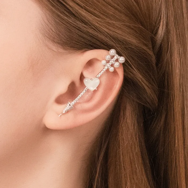 BABYBEI 925 Silver Mother of pearl Earrings Women's-4
