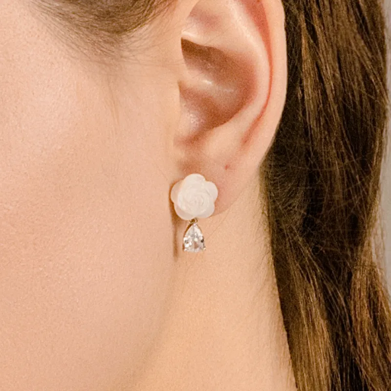 BABYBEI Mother Of Pearl Earrings Women's-4