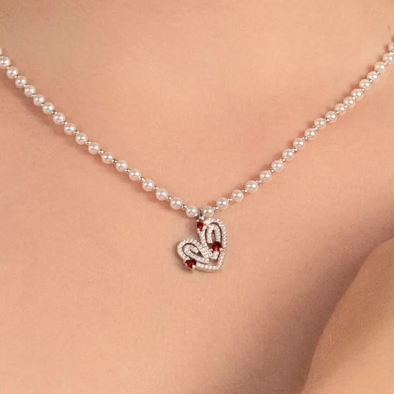 BABYBEI Shell Pearl Necklaces Women's-2