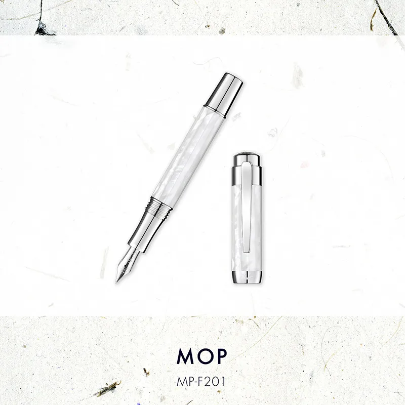 Laban Mother Of Pearl Glacier White Collection Pens-1