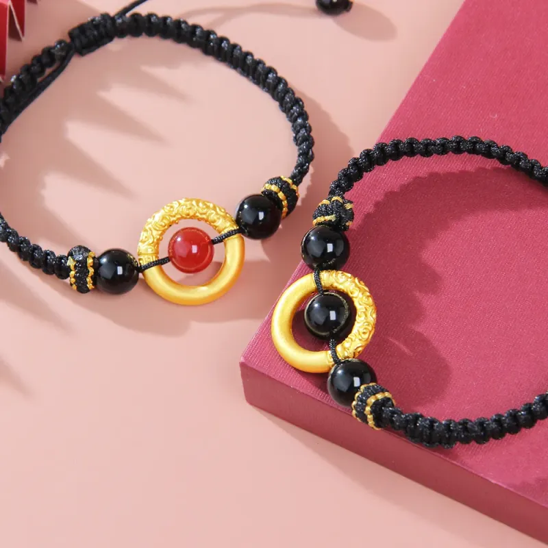 YASHENGZHUBAO Gold Bracelet Unisex-3