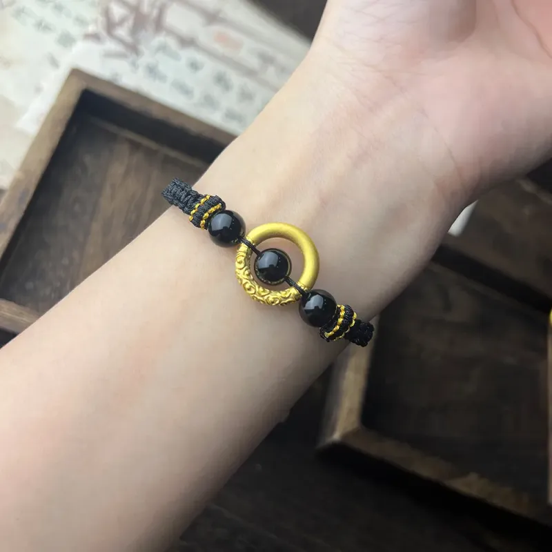 YASHENGZHUBAO Gold Bracelet Unisex-8