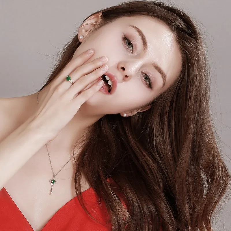 YASHENGZHUBAO Pearl Stud Earrings Women's-5