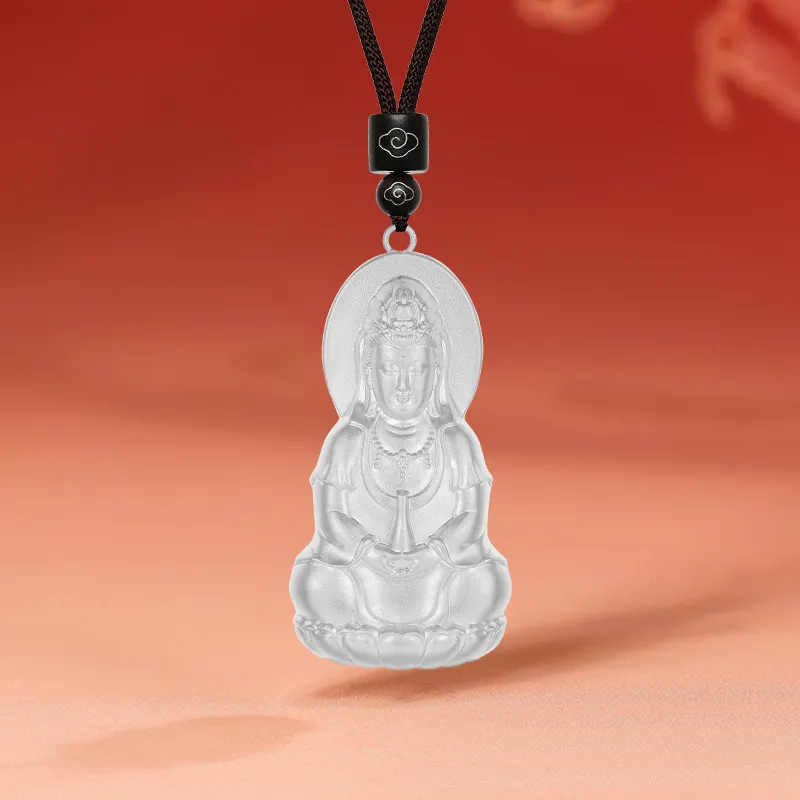 YASHENGZHUBAO 999 Fine Silver Sterling Silver Necklaces Unisex-4