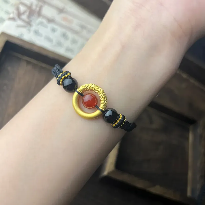 YASHENGZHUBAO Gold Bracelet Unisex-4