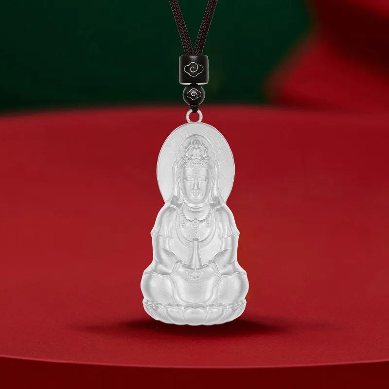 YASHENGZHUBAO 999 Fine Silver Sterling Silver Necklaces Unisex-3