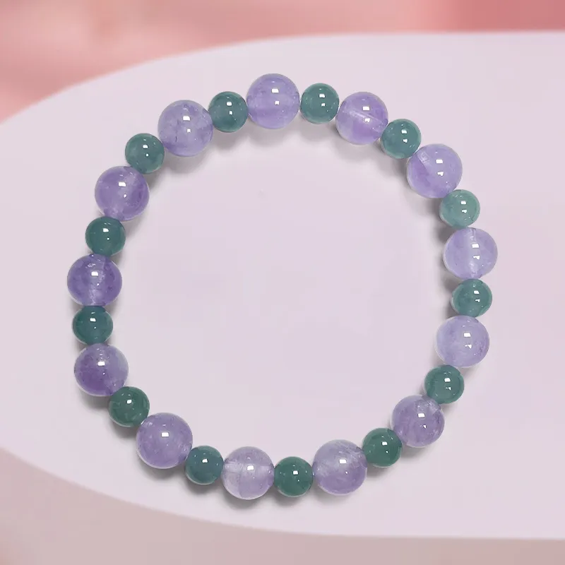 YASHENGZHUBAO Ice Type Jadeite Bracelets Women's-2