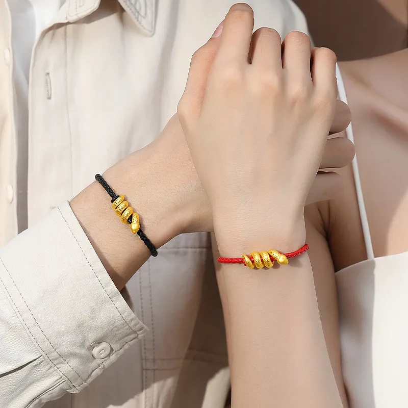 YASHENGZHUBAO Gold Bracelet Unisex-2