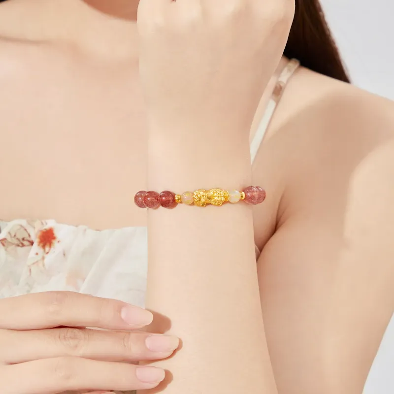 YASHENGZHUBAO Gold Bracelet Unisex-1