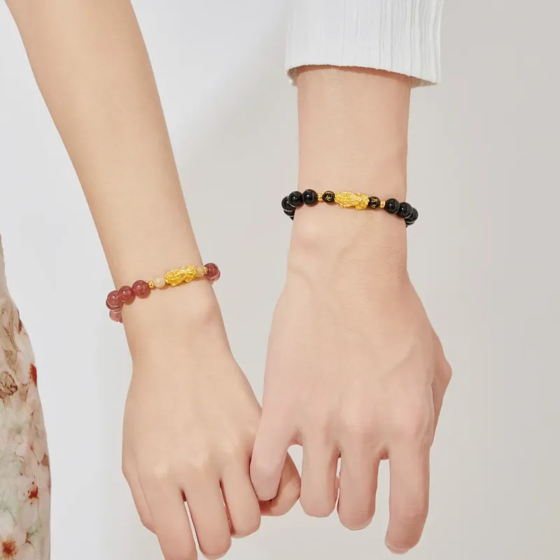 YASHENGZHUBAO Gold Bracelet Unisex-14