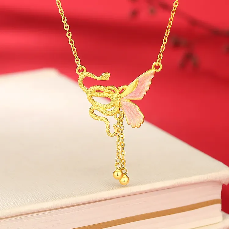 YASHENGZHUBAO 999 Fine Silver Necklaces Women's-2