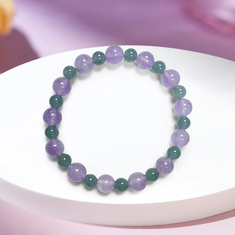 YASHENGZHUBAO Ice Type Jadeite Bracelets Women's-4
