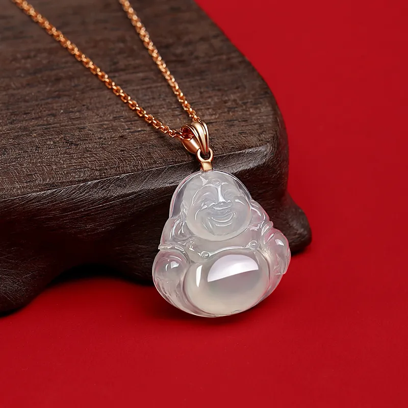 YASHENGZHUBAO Ice Type Jadeite Necklaces Women's-13