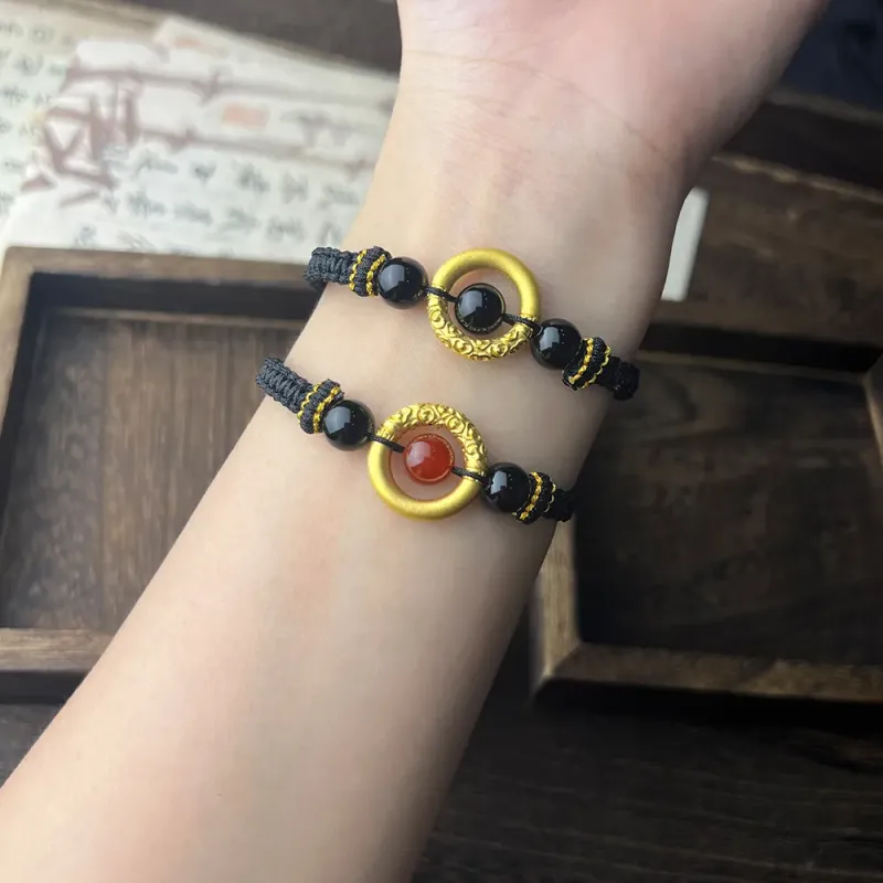 YASHENGZHUBAO Gold Bracelet Unisex-2
