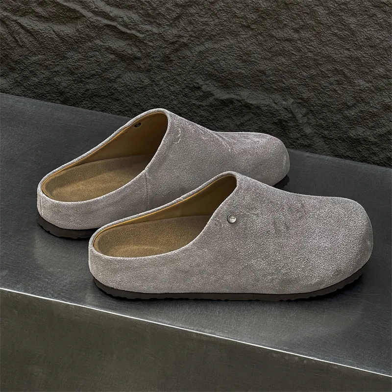 MUYI Rubber Sole Slip Resistant Closed Toe Slippers Unisex-28