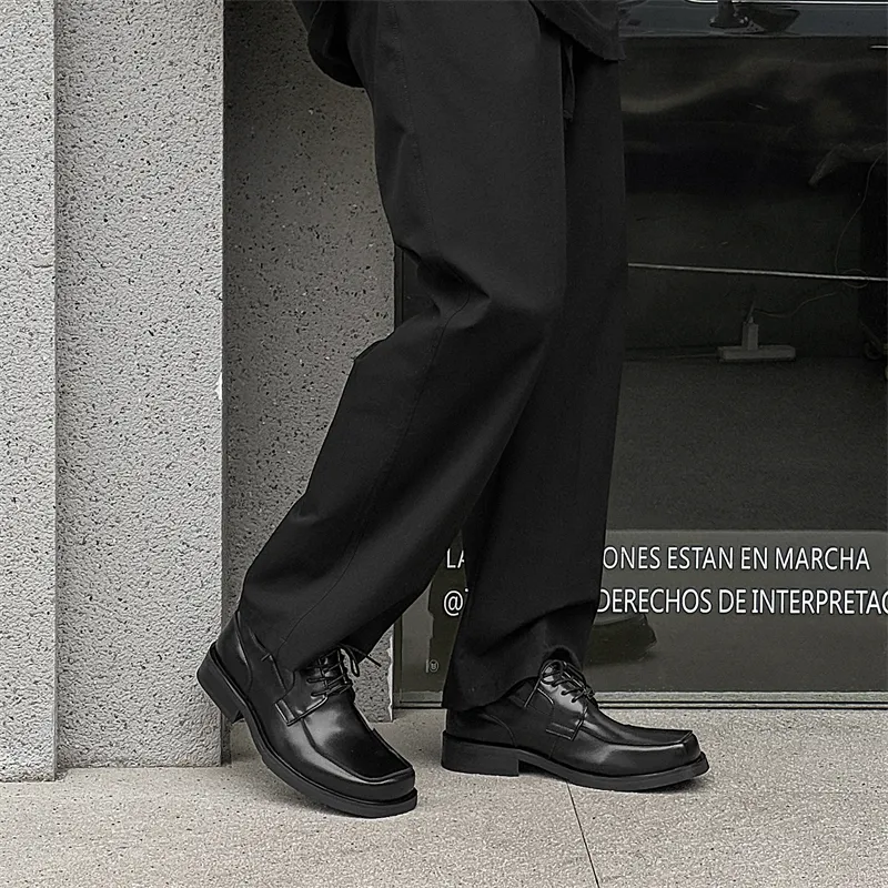 MUYI Low Top Casual Shoes Men's Black-4