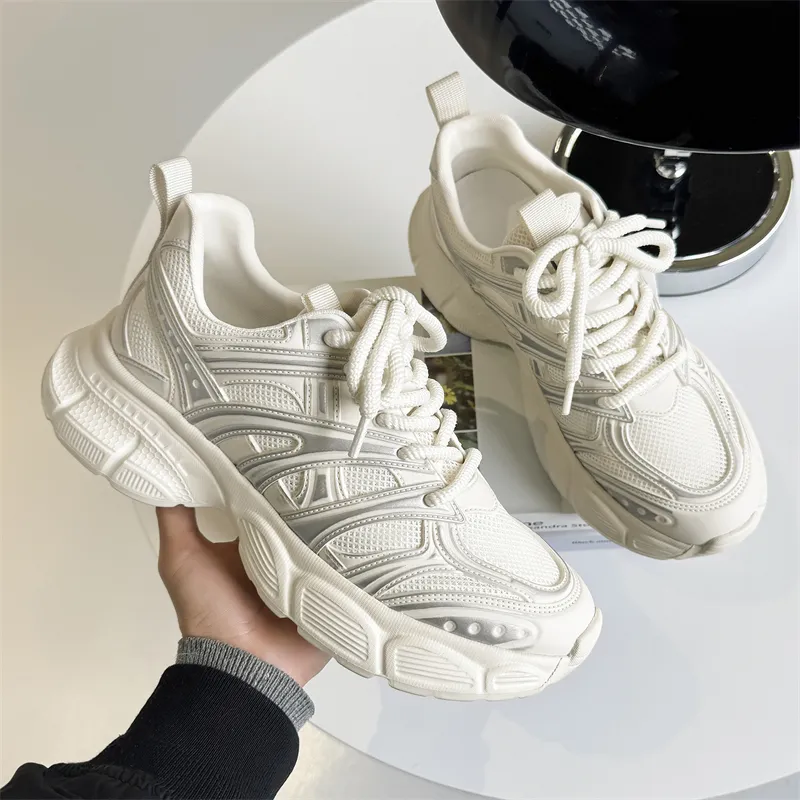 MUYI Breathable Low Top Chunky Sneakers Men's-5