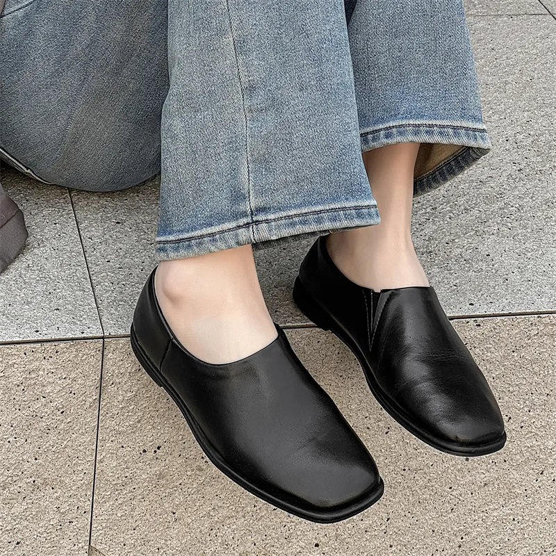 MUYI Low Top Casual Shoes Unisex Black-11