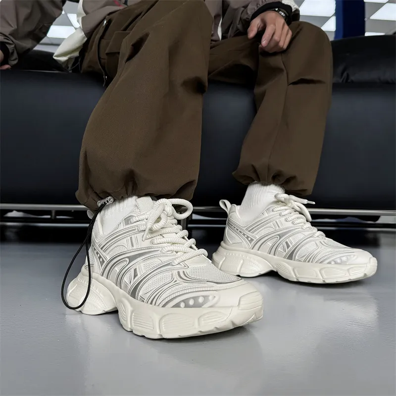 MUYI Breathable Low Top Chunky Sneakers Men's-2