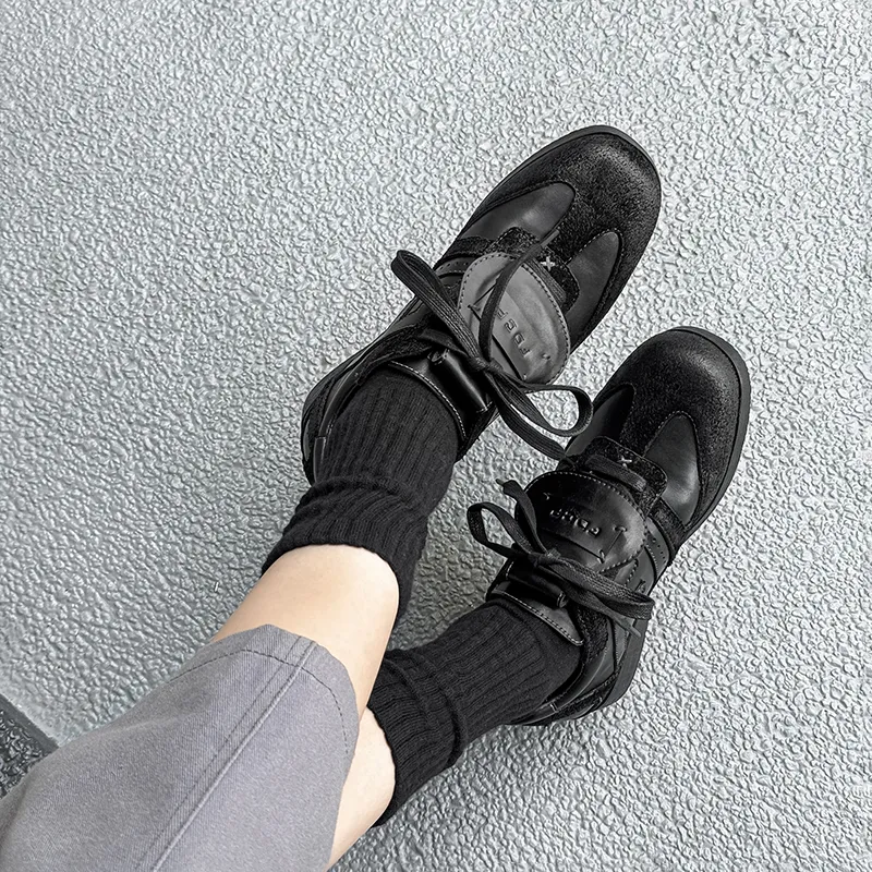 MUYI Low Top Casual Shoes Unisex Black-13