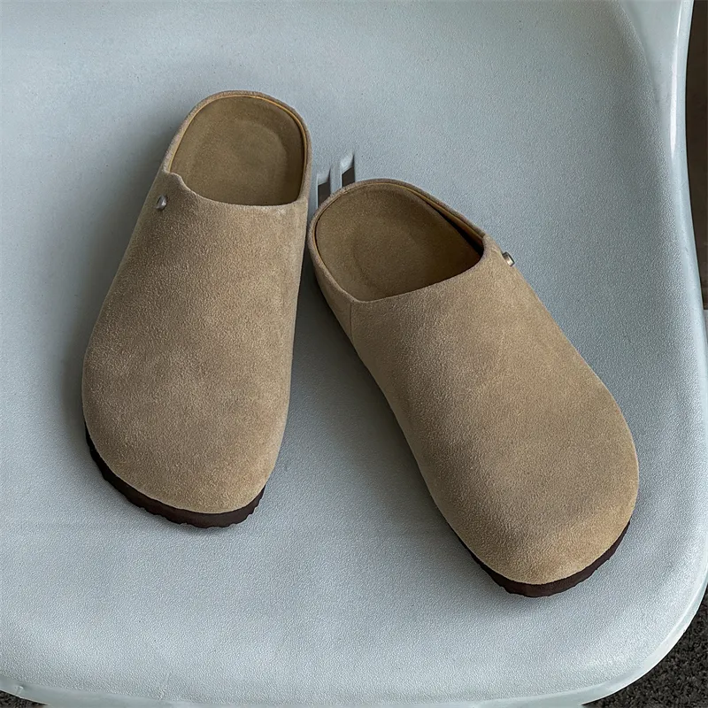 MUYI Rubber Sole Slip Resistant Closed Toe Slippers Unisex-39