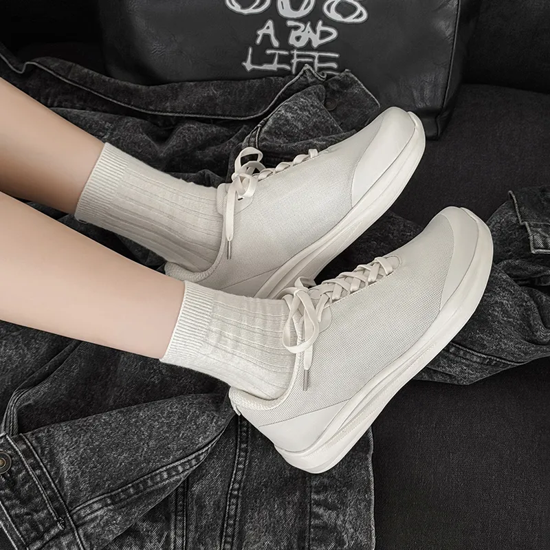 MUYI Breathable Height Increase Low Top Casual Shoes Unisex-23
