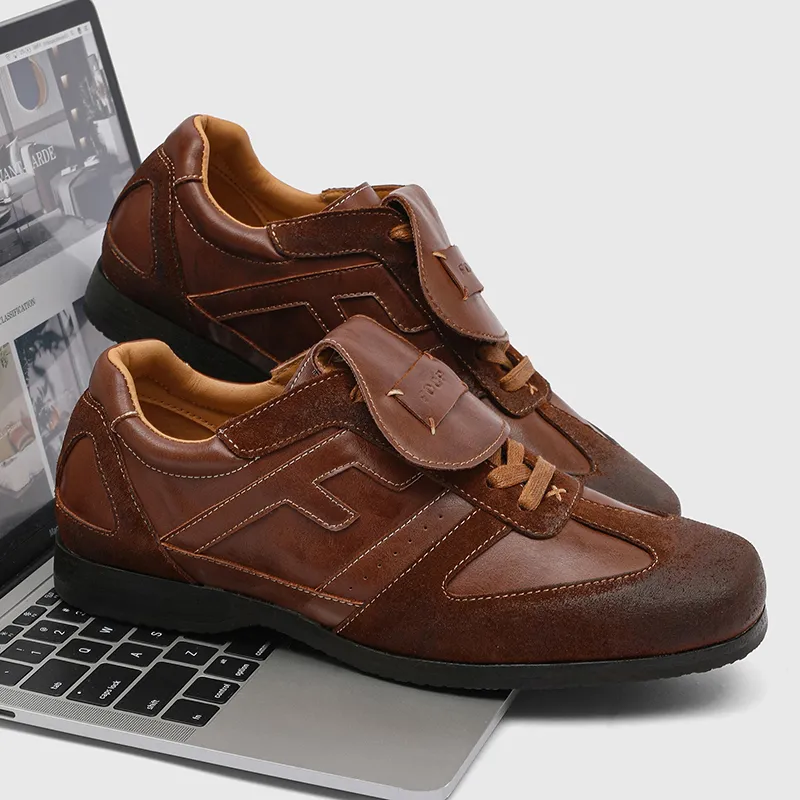 MUYI Breathable Low Top Casual Shoes Unisex Brown-11
