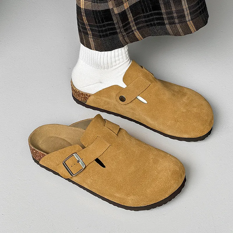 MUYI Rubber Sole Closed Toe Slippers Unisex-8