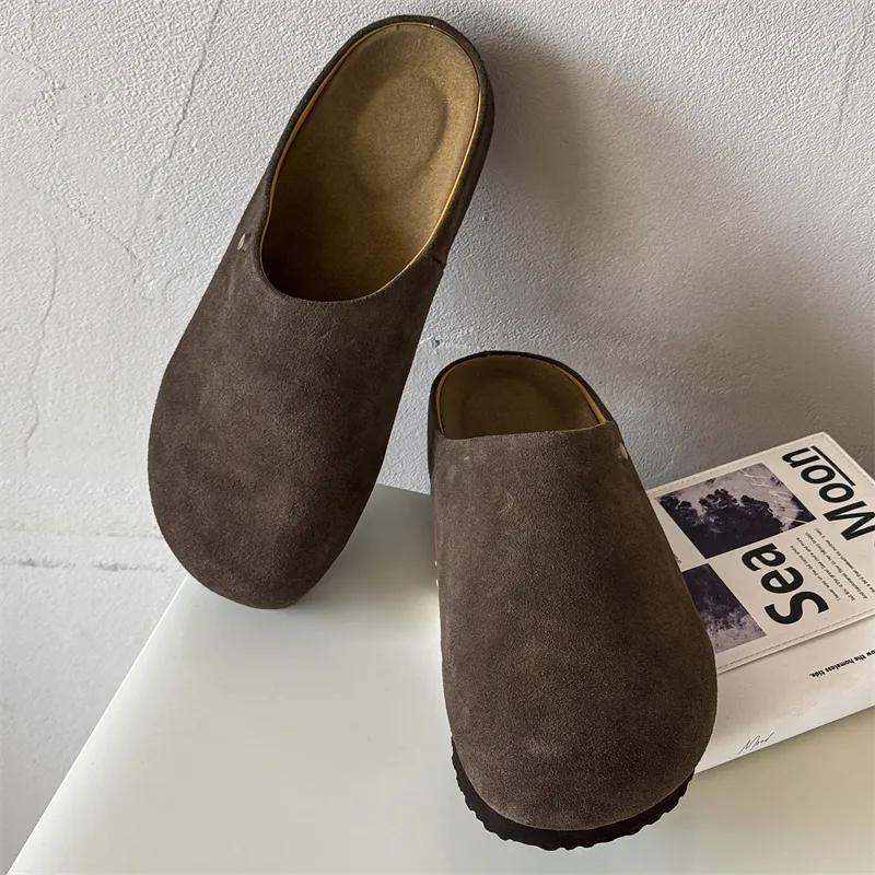 MUYI Rubber Sole Slip Resistant Closed Toe Slippers Unisex-45