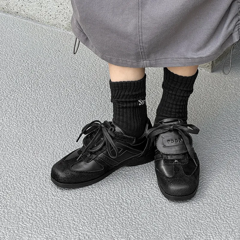 MUYI Low Top Casual Shoes Unisex Black-11