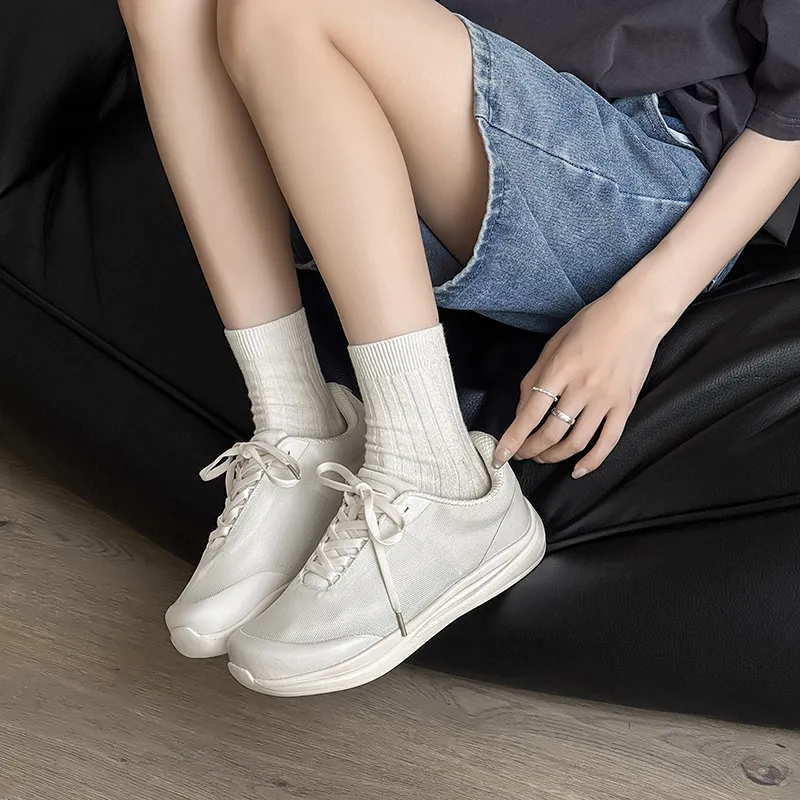 MUYI Breathable Height Increase Low Top Casual Shoes Unisex-25