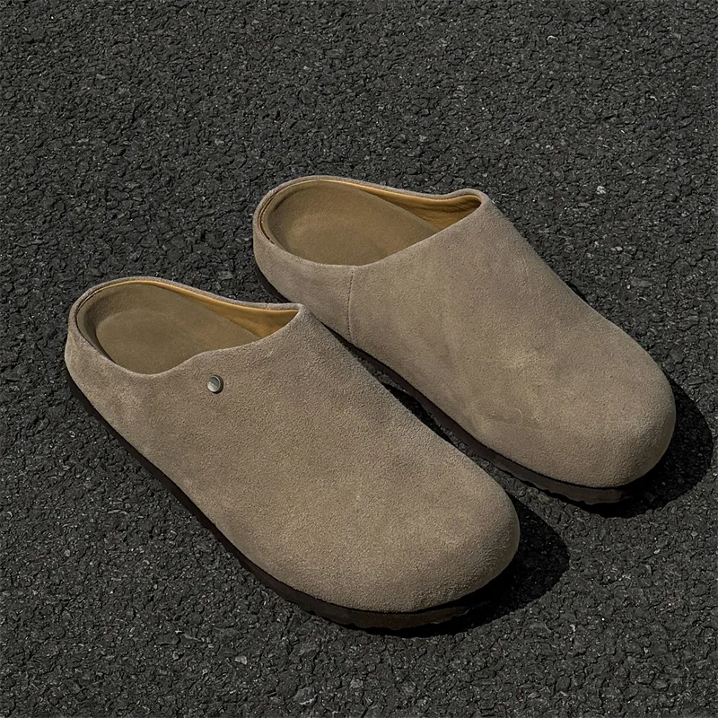 MUYI Rubber Sole Slip Resistant Closed Toe Slippers Unisex-38