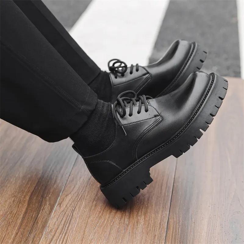 MUYI Men's Casual Shoes Men's Black-6