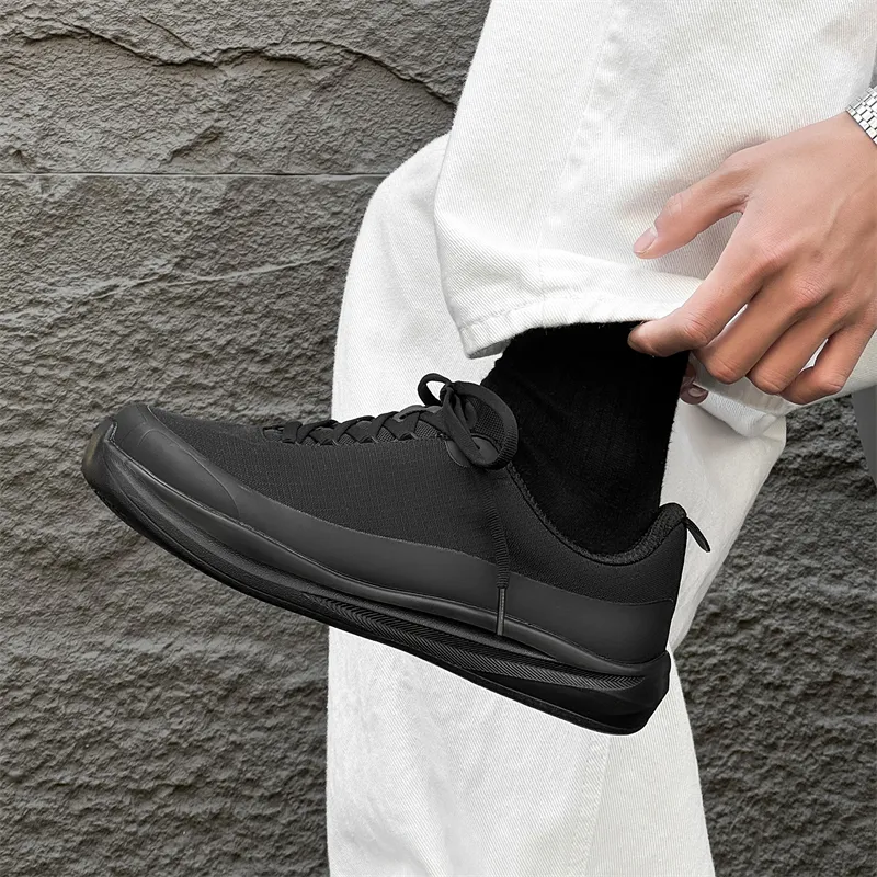 MUYI Casual Shoes Men Low Top Black/White-9