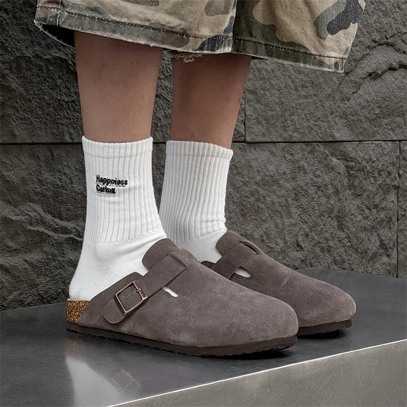 MUYI Rubber Sole Closed Toe Slippers Unisex-5