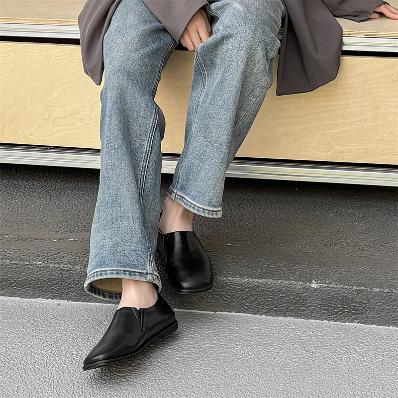 MUYI Low Top Casual Shoes Unisex Black-8