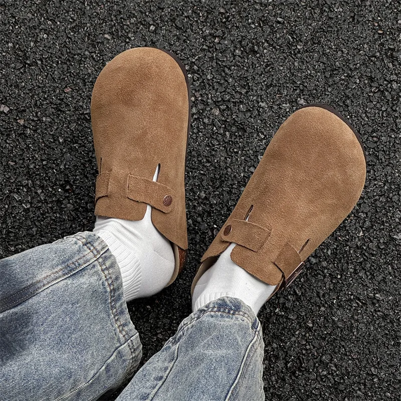 MUYI Rubber Sole Closed Toe Slippers Unisex-26