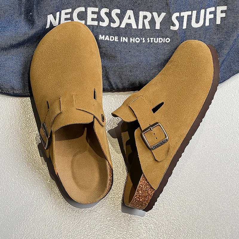 MUYI Rubber Sole Closed Toe Slippers Unisex-49