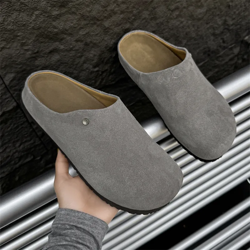 MUYI Rubber Sole Slip Resistant Closed Toe Slippers Unisex-31