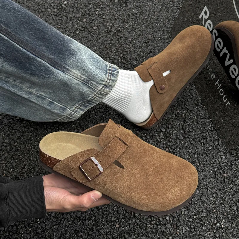 MUYI Rubber Sole Closed Toe Slippers Unisex-24