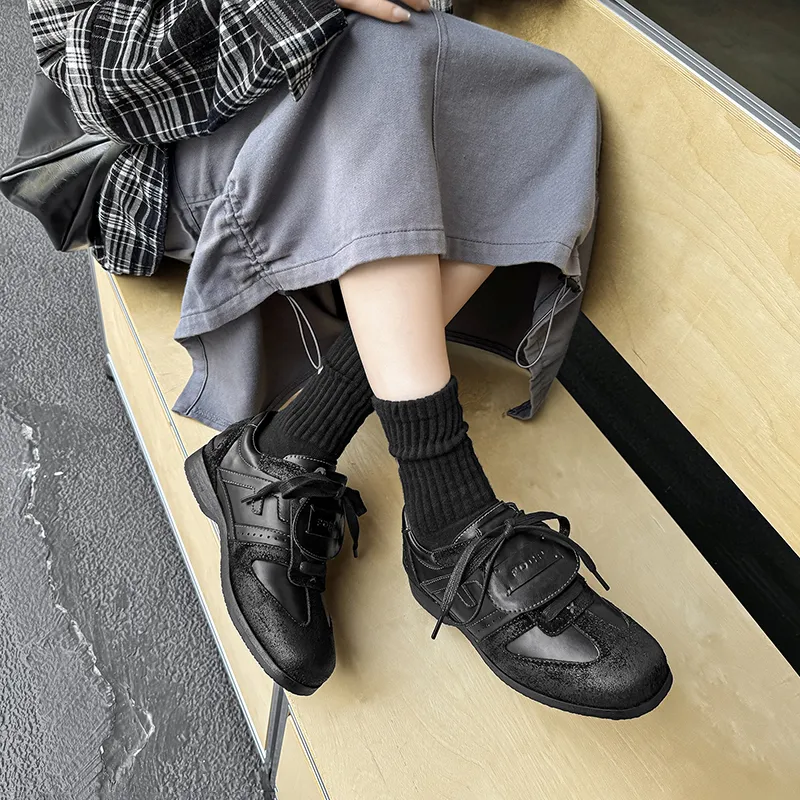 MUYI Low Top Casual Shoes Unisex Black-12