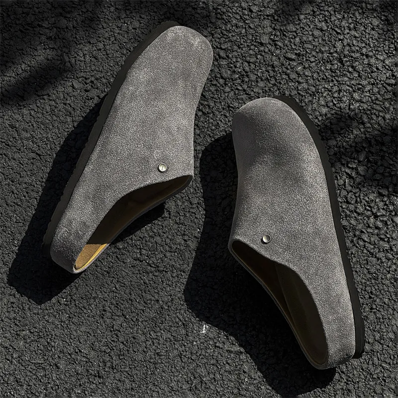 MUYI Rubber Sole Slip Resistant Closed Toe Slippers Unisex-30