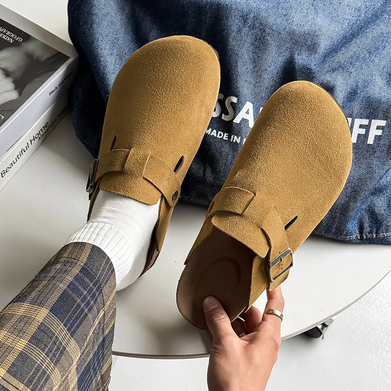 MUYI Rubber Sole Closed Toe Slippers Unisex-9