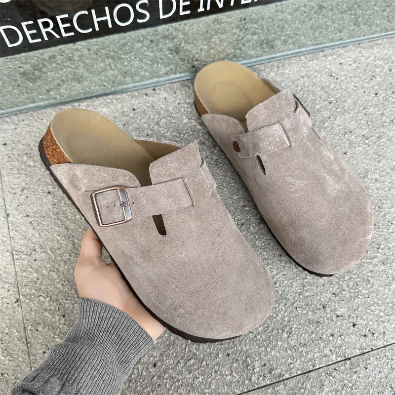MUYI Rubber Sole Closed Toe Slippers Unisex-56