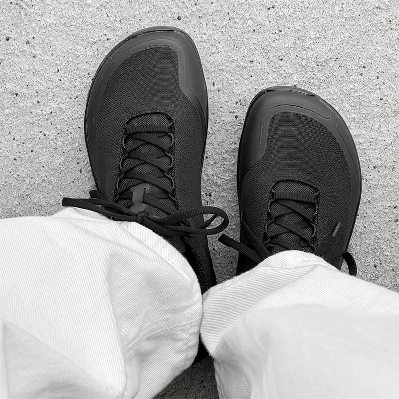 MUYI Casual Shoes Men Low Top Black/White-8