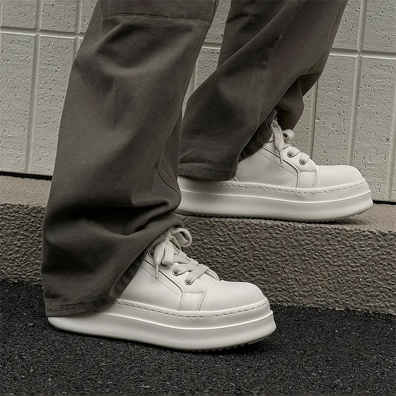 Active Trainee Exclusive Low Top Trendy Board Shoes Unisex Pure White Color-13
