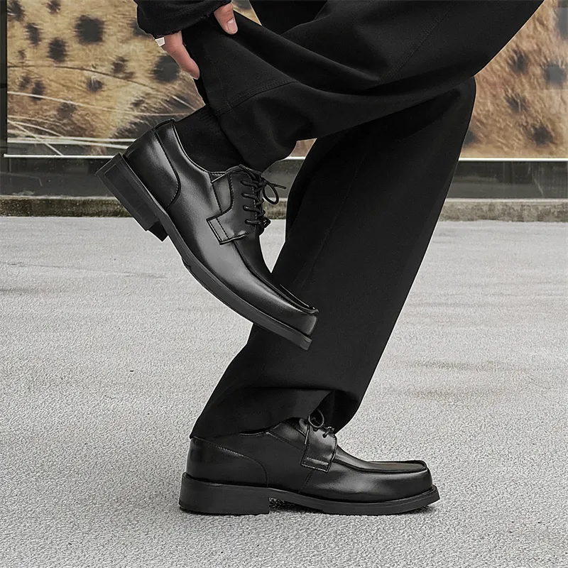 MUYI Low Top Casual Shoes Men's Black-7