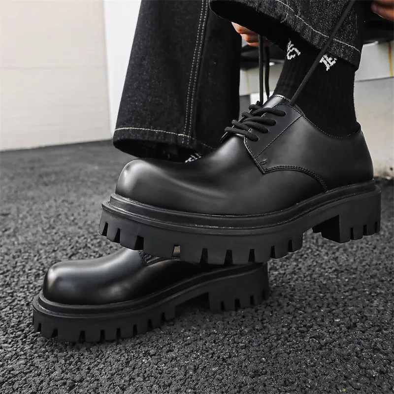 MUYI Cushioning, Breathable, Height Increasing Low Top Casual Shoes Unisex Black-1