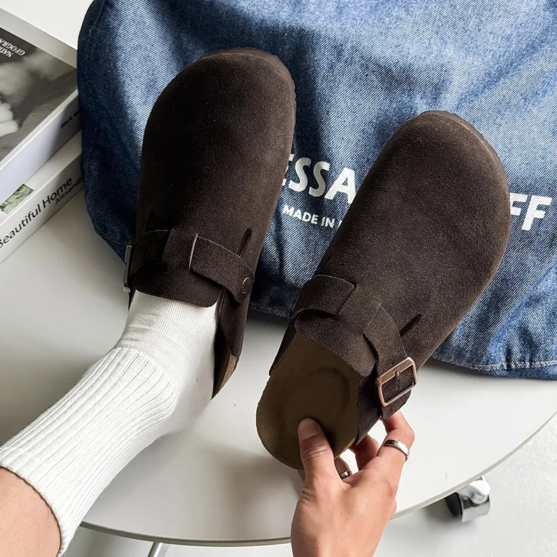 MUYI Rubber Sole Closed Toe Slippers Unisex-31
